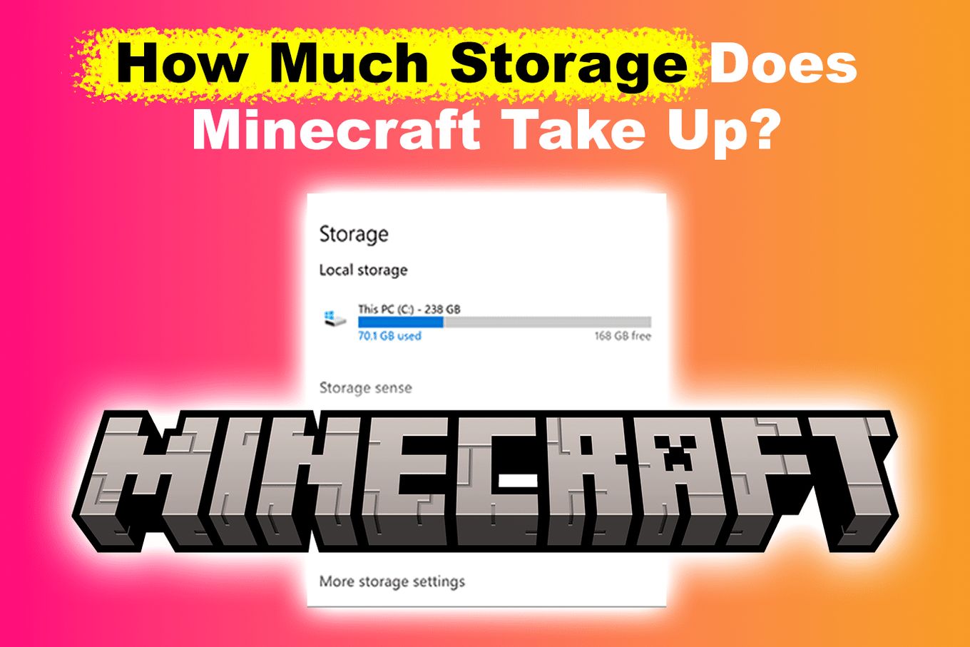 How Much Storage Does Minecraft Take? [+ Requirements] - Alvaro