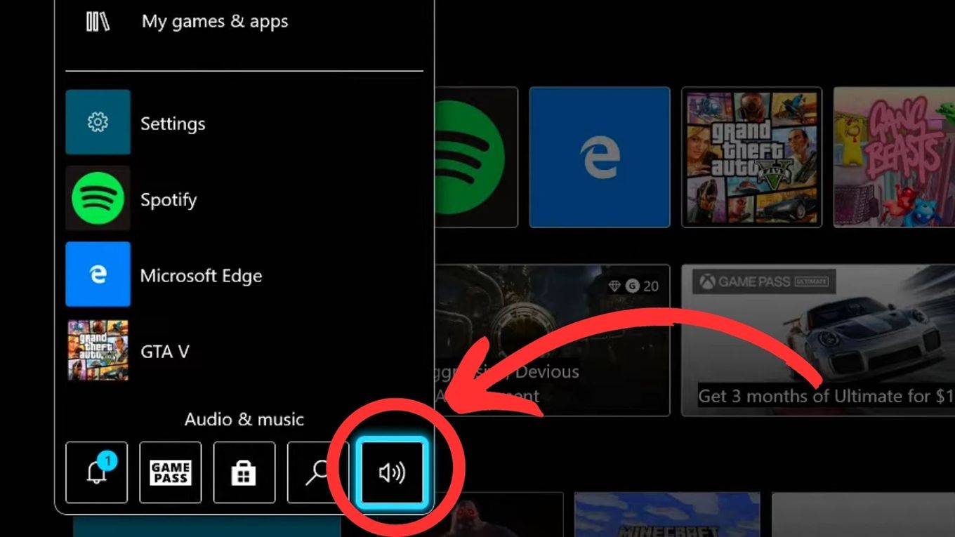 Enable Mic Monitoring on Xbox One Step 3