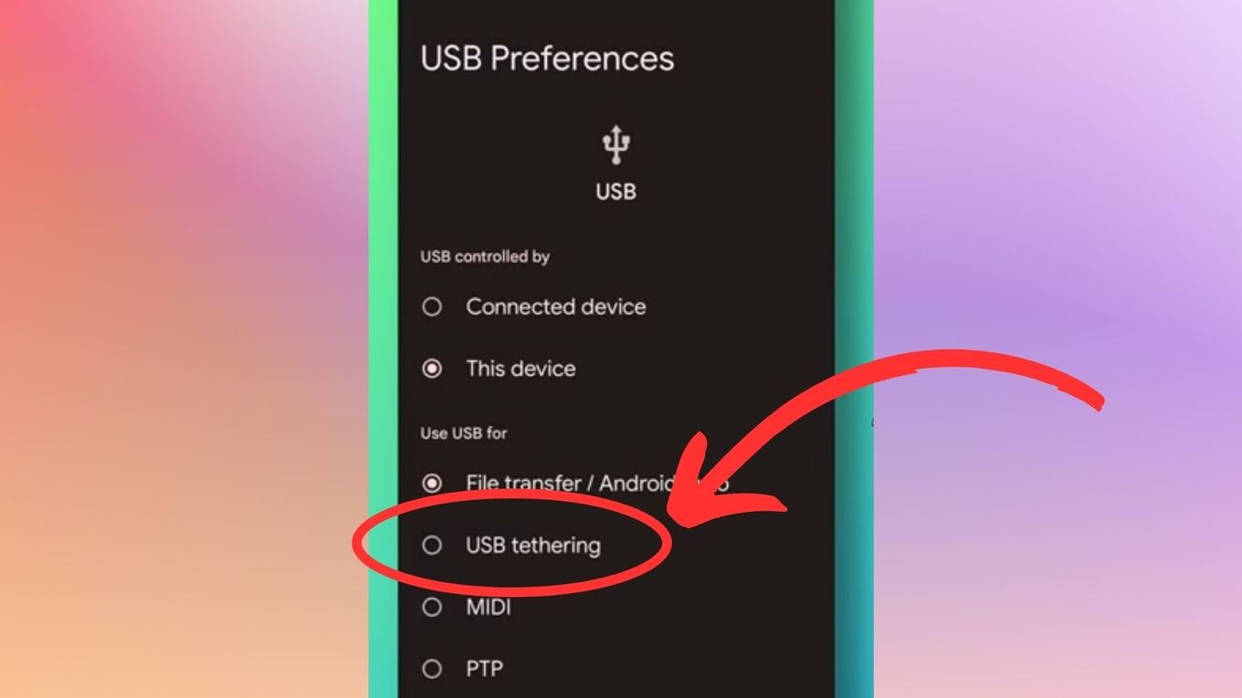 Connect PS4 To Hotspot With USB  - Step 3