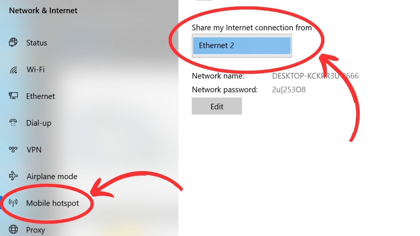 Connect PS4 To Hotspot With USB  - Step 4