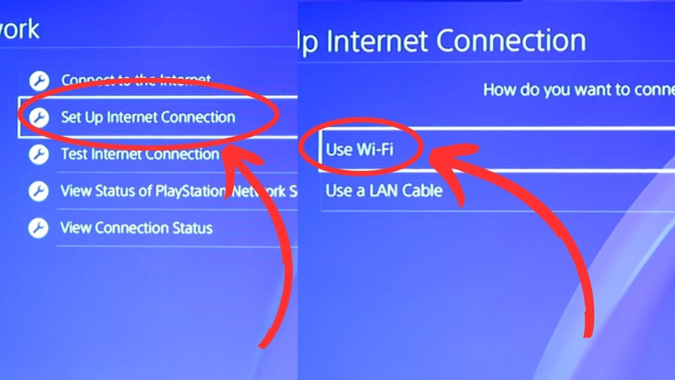 How to connect to the internet on 2024 a ps4