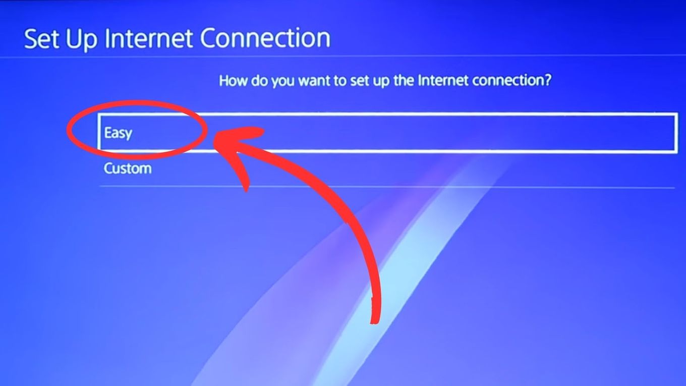 How to setup custom internet connection shop ps4