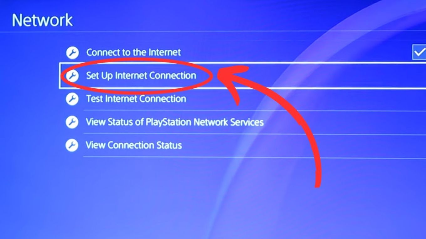 Ps4 network hot sale setup