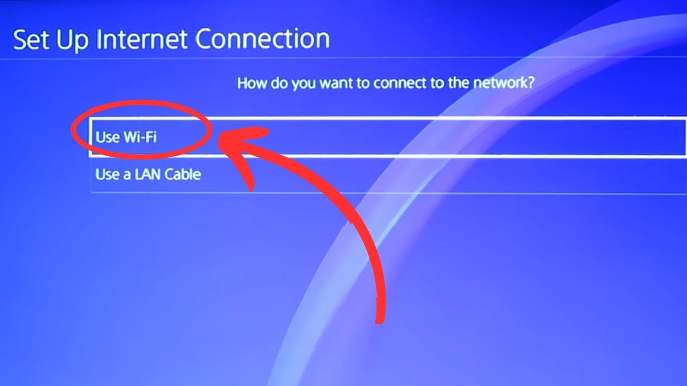 Use WiFi - Connect PS4 Hotspot