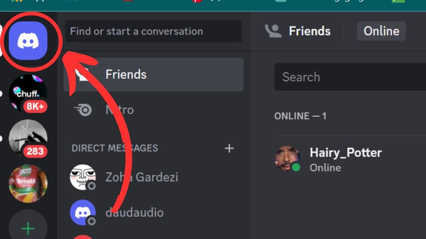 How to See Friends With Mutual Discord Servers Step 2