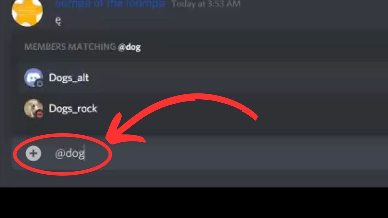 Tagging Users on Discord Server Step 1