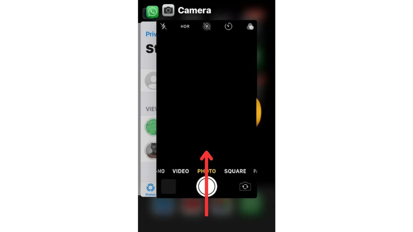 Restarting Camera - iPhone Black Screen Step2
