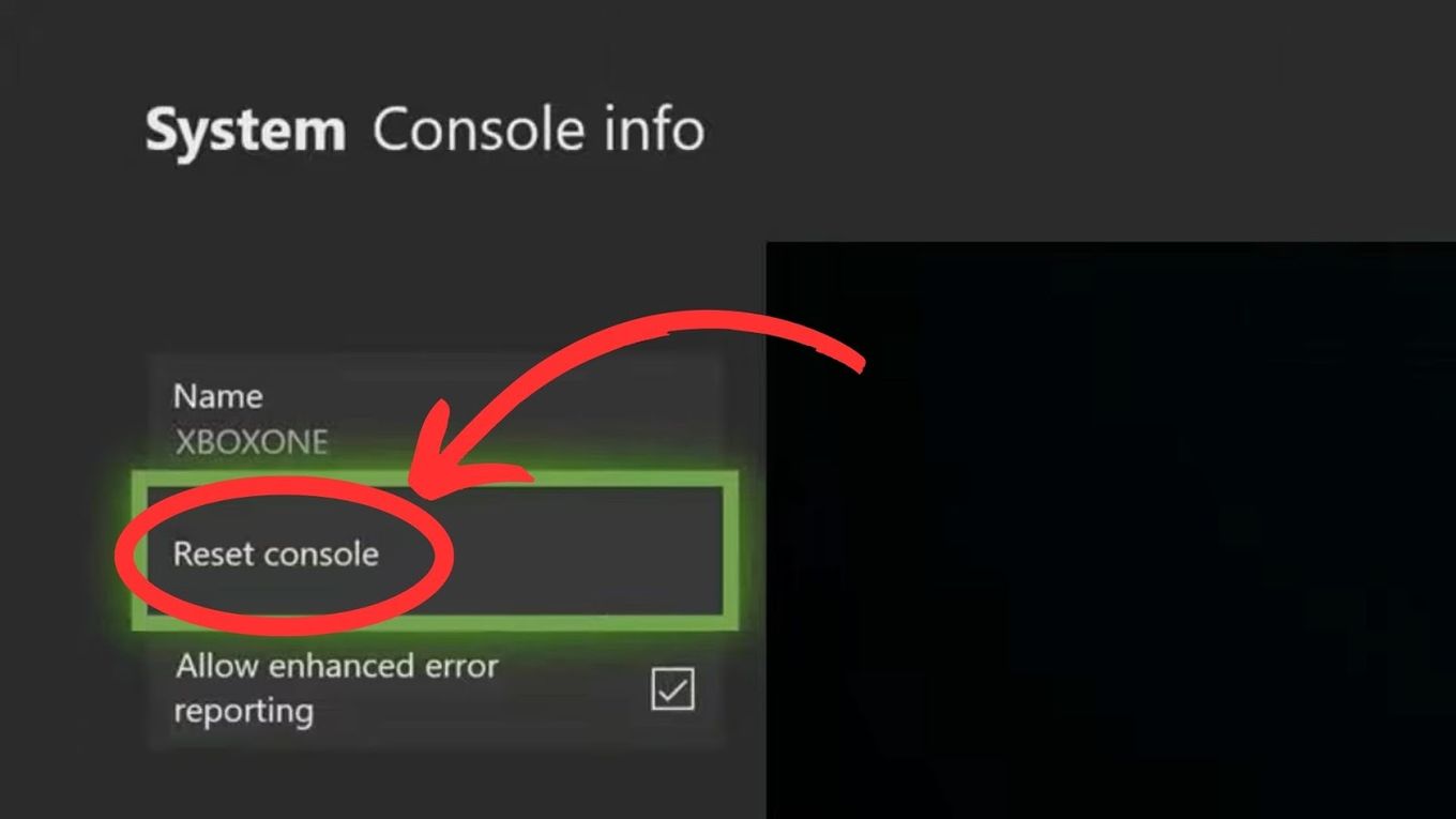 How to Factory Reset Xbox Console - Step 4