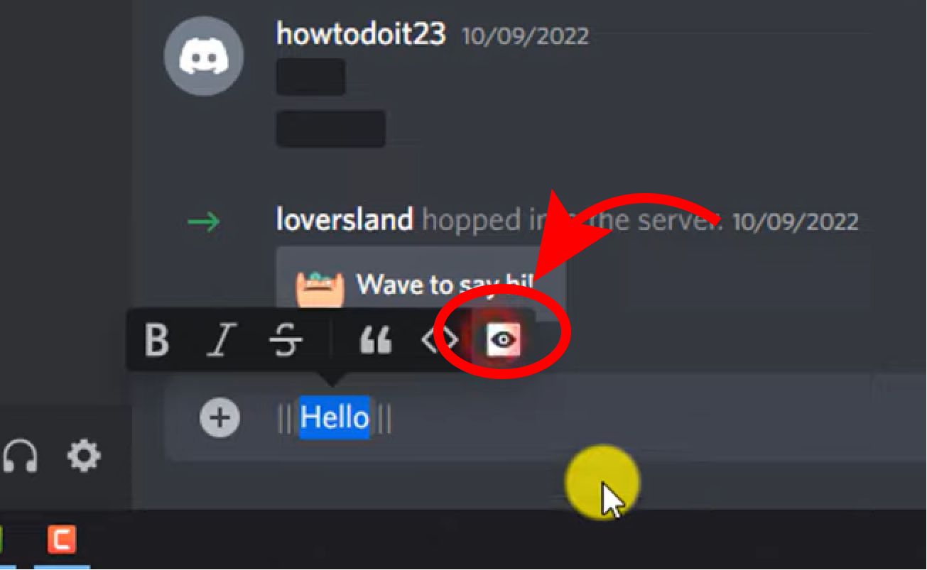 Format feature - Black Out Text On Discord PC
