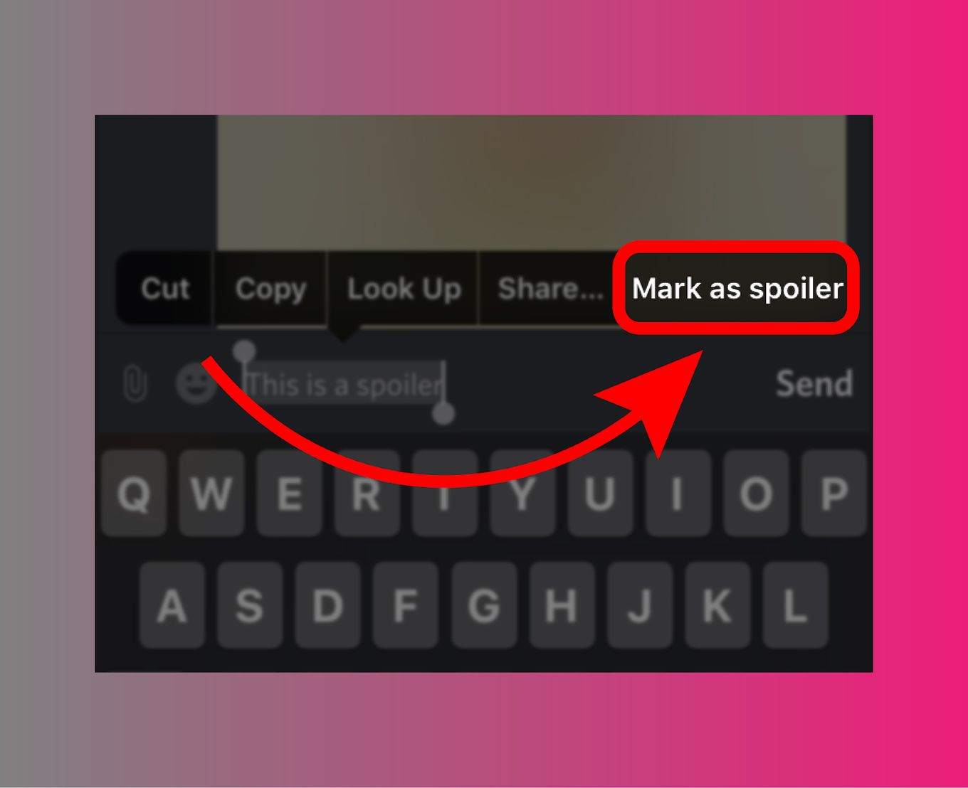 Spoiler - Black Out Text Discord iOS