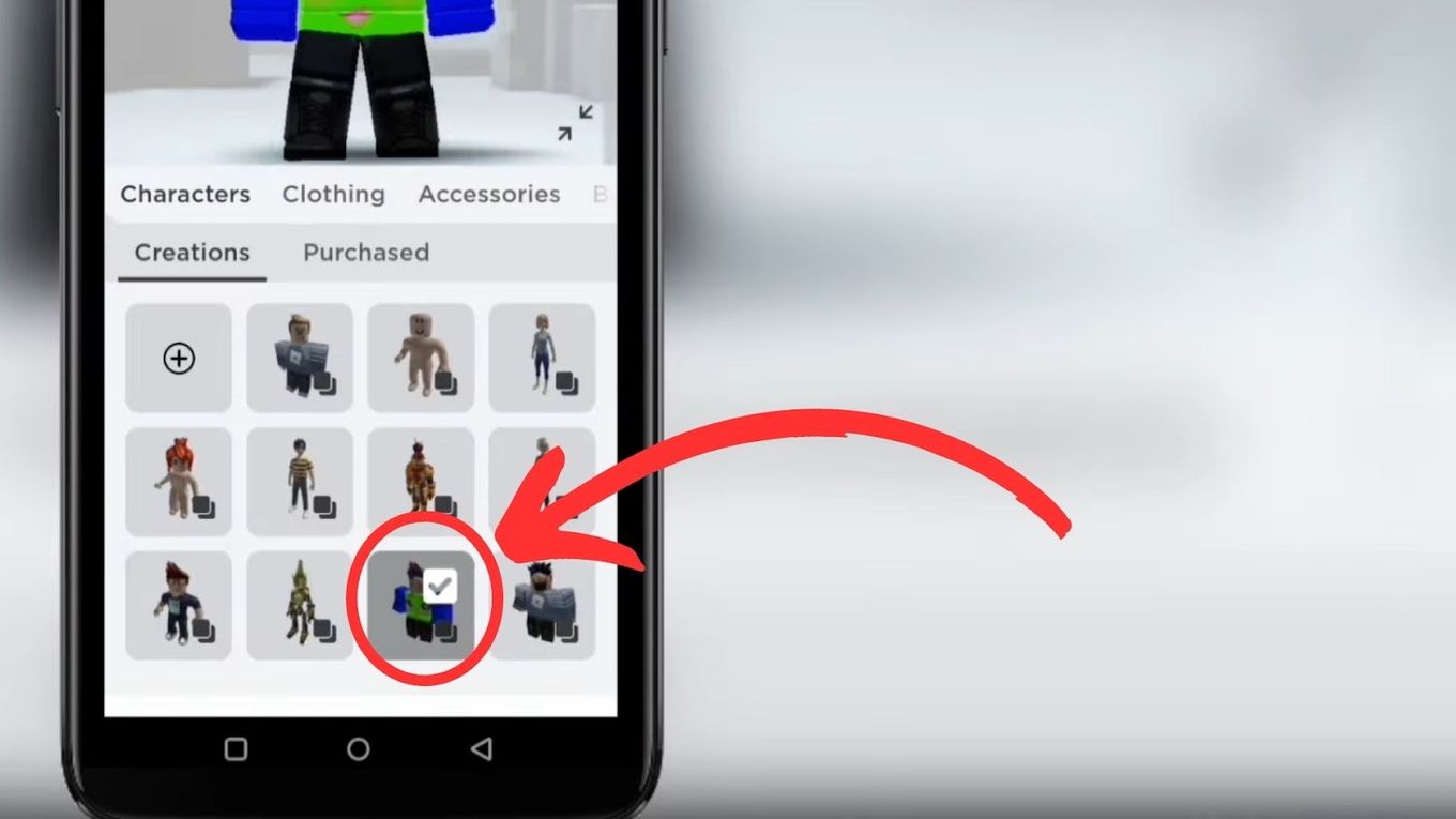  Select Your Outfits on Roblox App