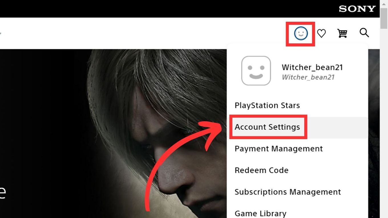 Click Account Settings  - Check Hours Played On PS4
