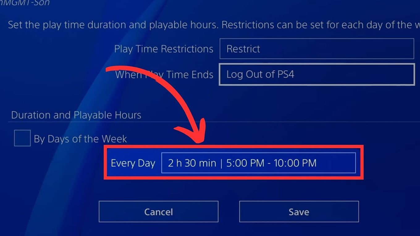 Playtime Schedule - Restrict Playtime On PS4
