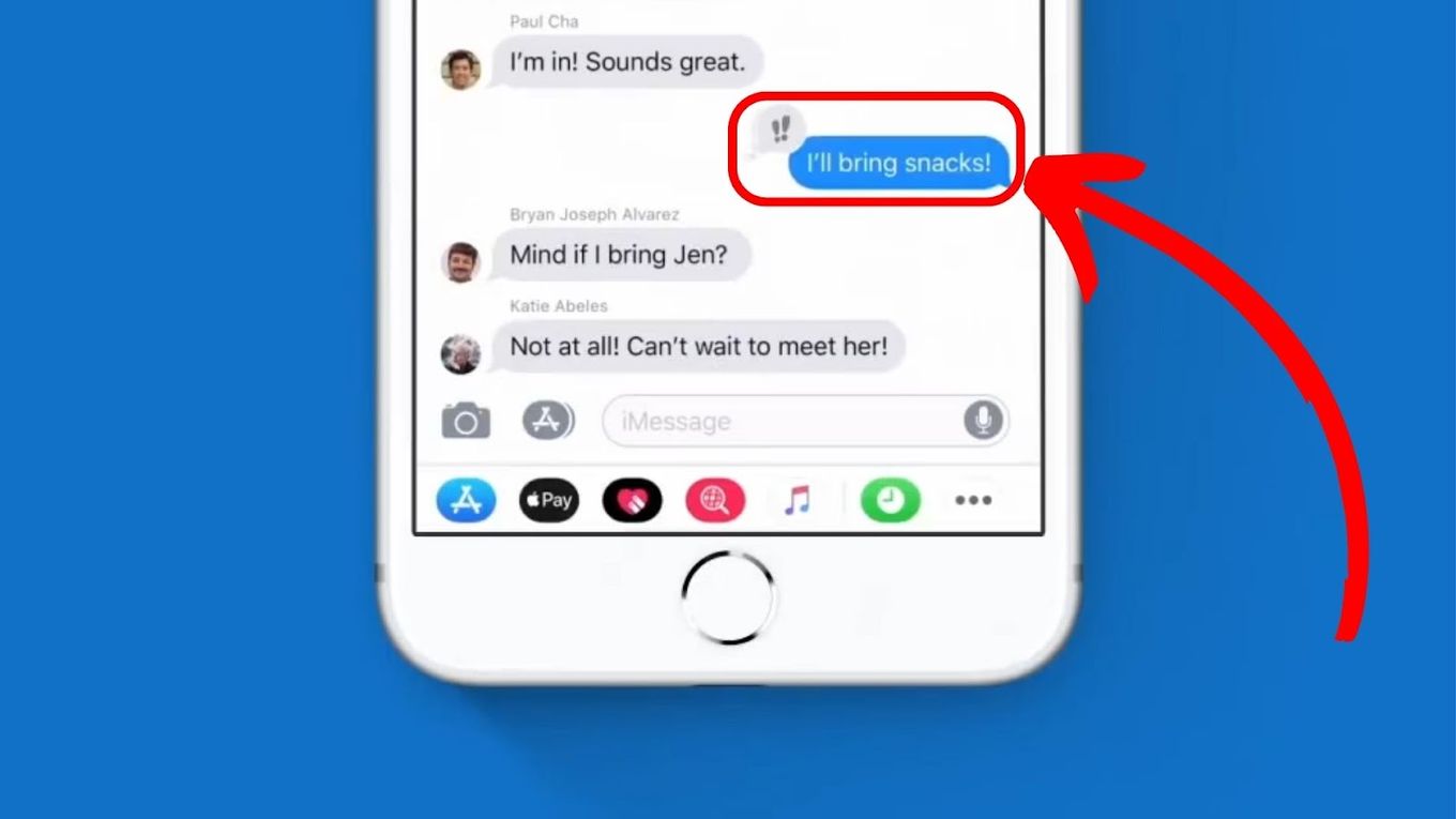 Open The Conversation With The Tapback - iMessage