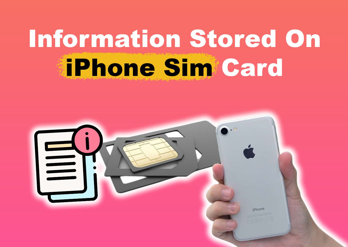What is stored on a SIM card?