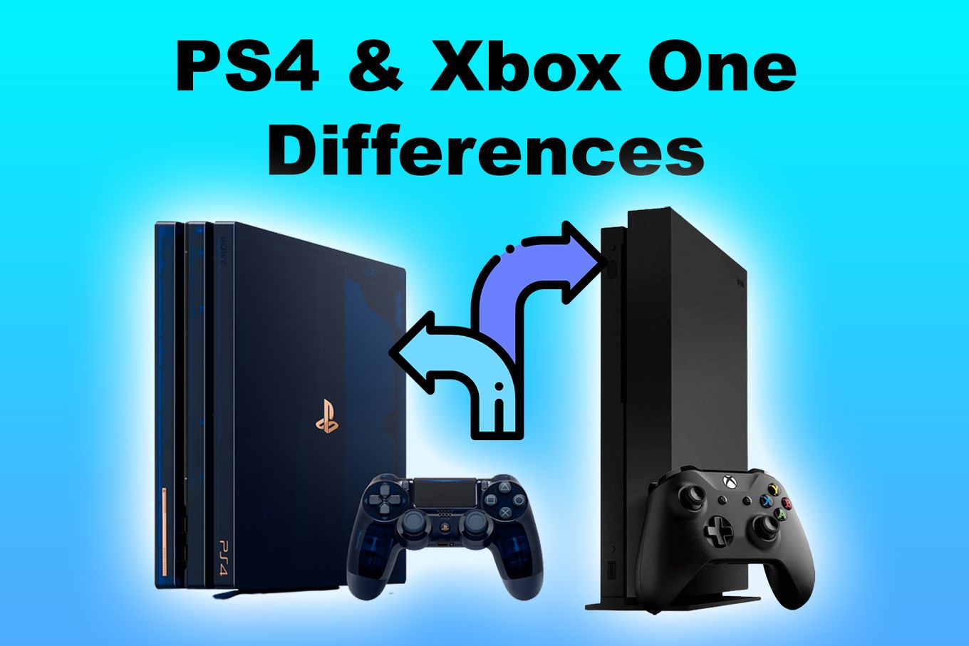 Diff between xbox on sale and ps4