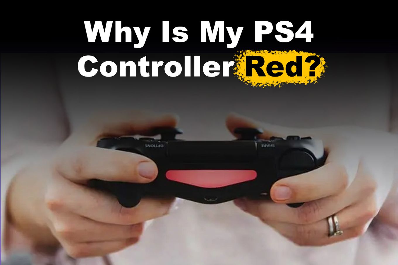 Andragende lytter eftertænksom Why Is My PS4 Controller Red? 4 Solutions [ ✓ Solved ]