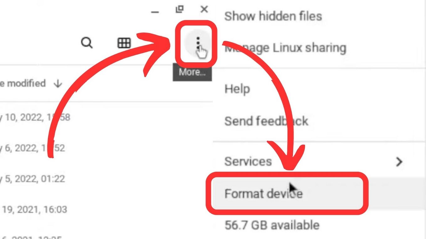 How To Format SD Card On Chromebook-Step 4