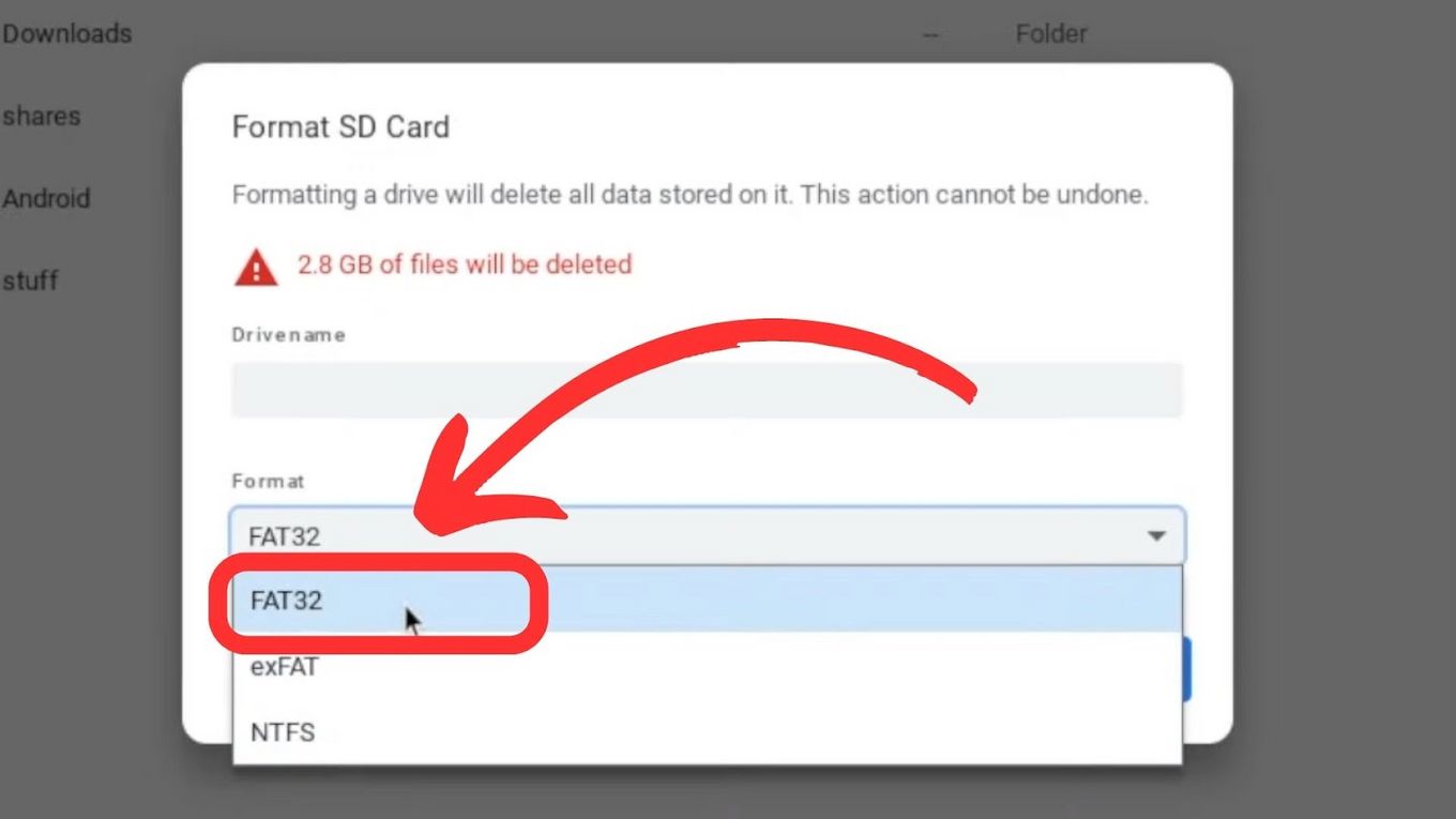 How To Format SD Card On Chromebook-Step 5