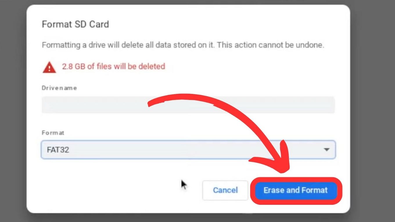 How To Format SD Card On Chromebook-Step 6