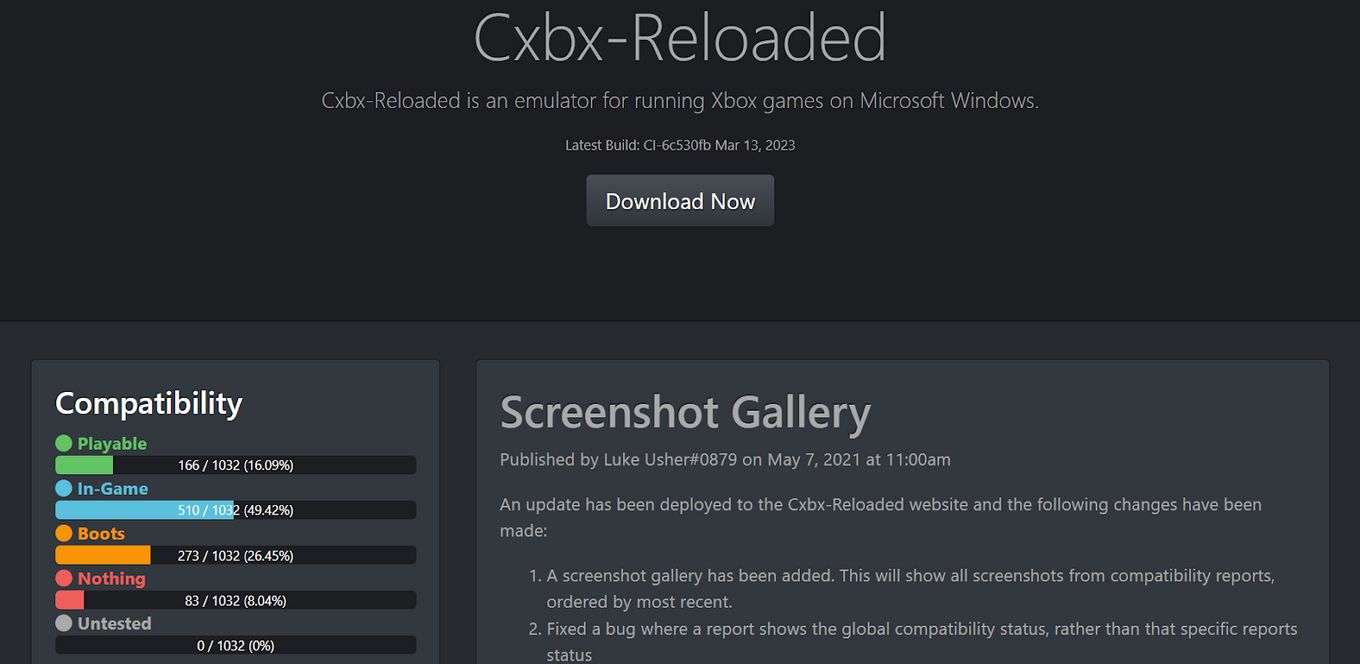 CXBX emulator for PC