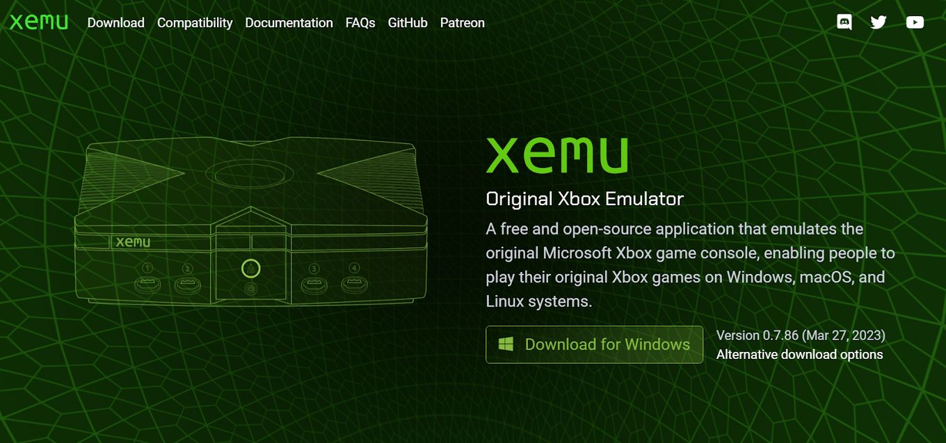 Xemu emulator for PC