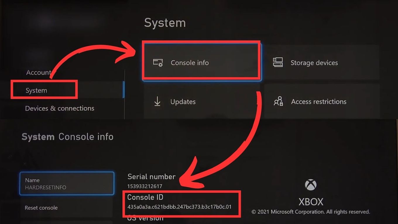 Check Xbox Serial Number And Console ID