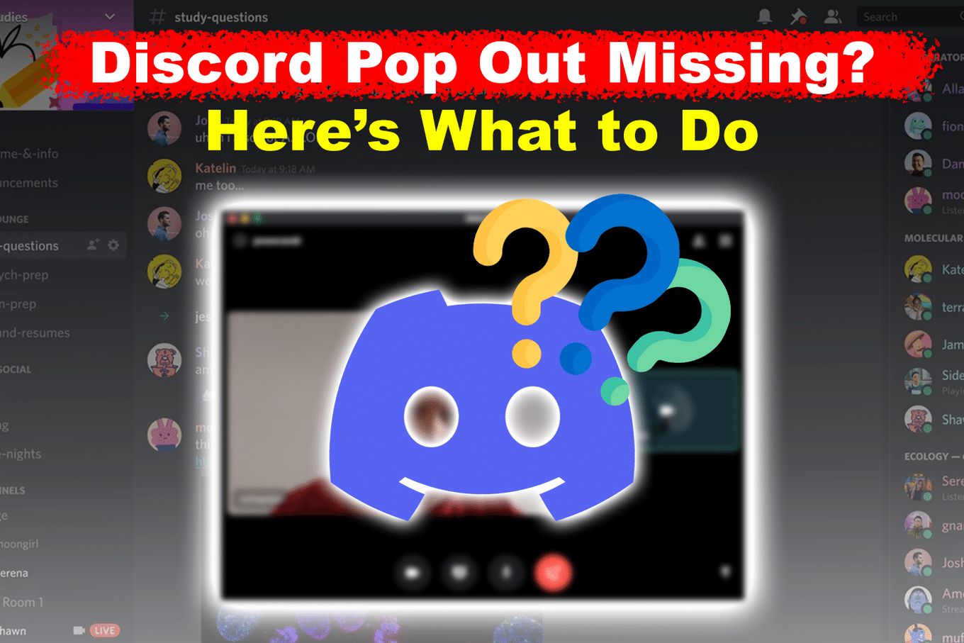 Discord Pop Out Missing
