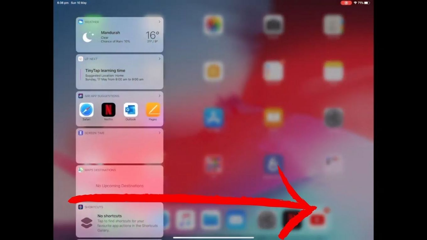 Today View – Check Apple Pencil Battery Percentage