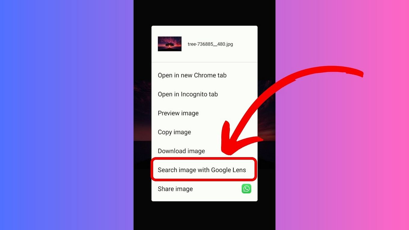 Search in Google Lens – Reverse Image Search On Discord