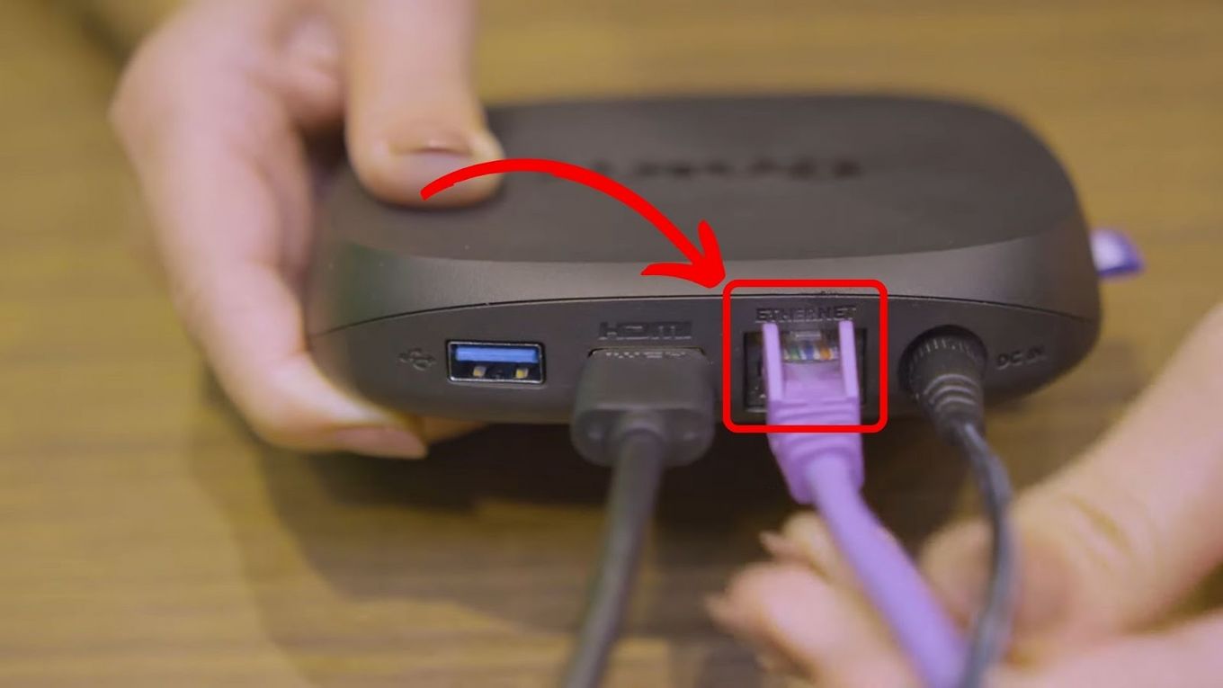 Connect Roku to Ethernet – Step 2