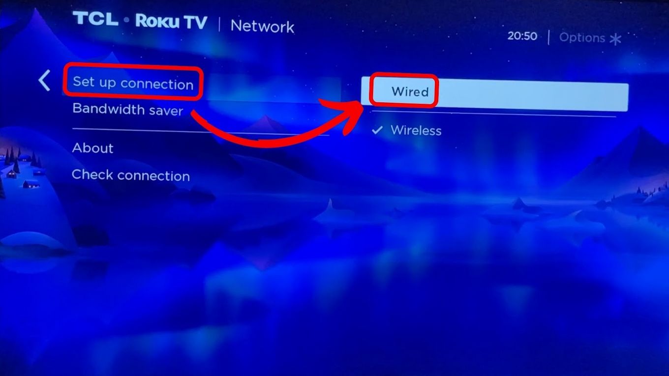 Wired – Connect Roku to Ethernet