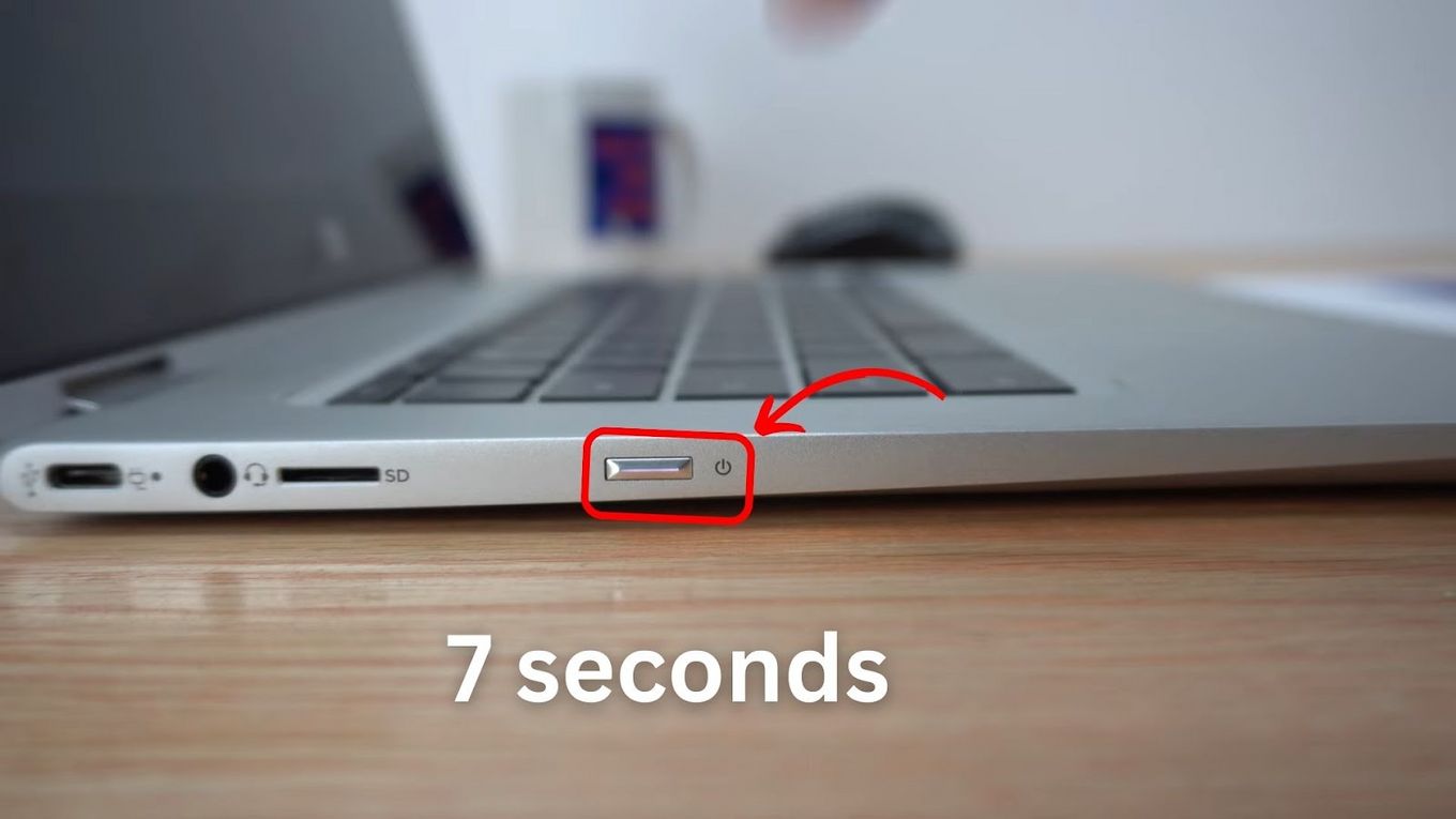 Press Power Button 7 Seconds – Chromebook Stuck