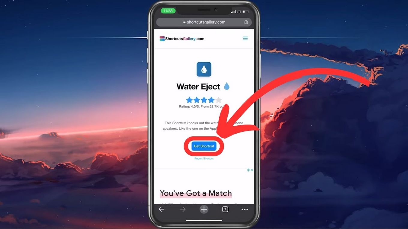 Water Eject Siri Shortcut for water-damaged AirPods – Step 3
