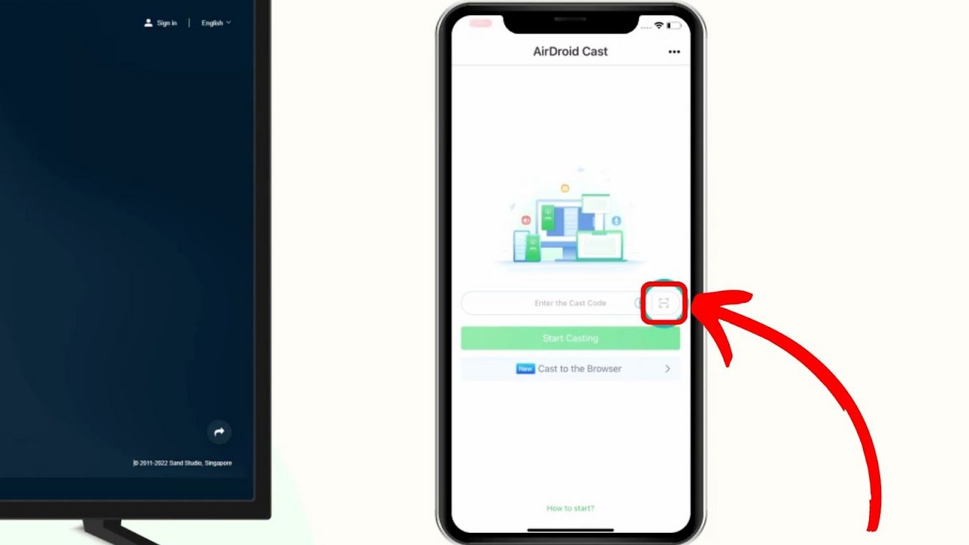 Scan QR to Mirror iPhone to Chromebook