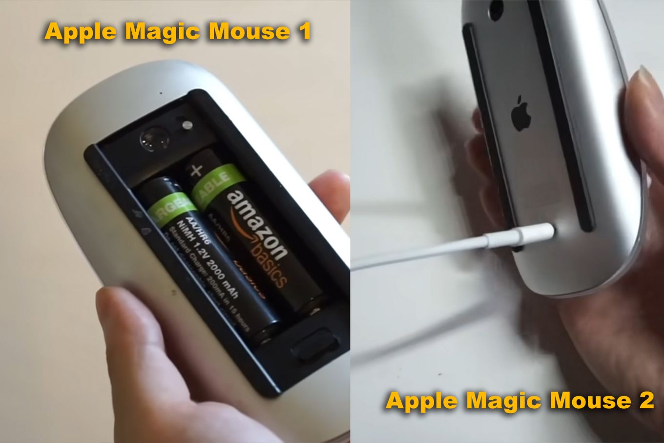 Battery Apple Magic Mouse 2 Vs 1