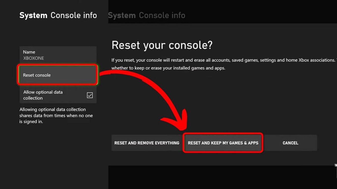 How to reset your Xbox One to default settings