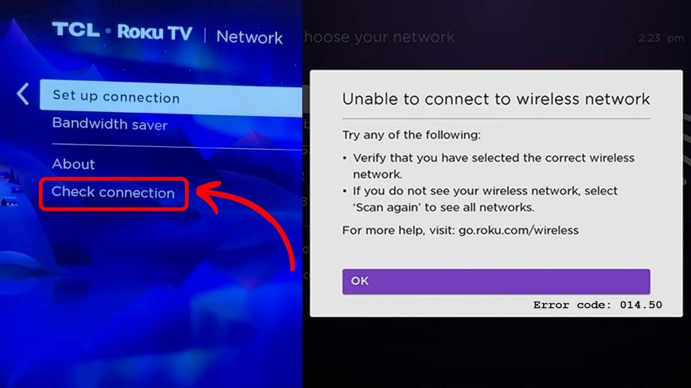 Why Roku cannot find your network