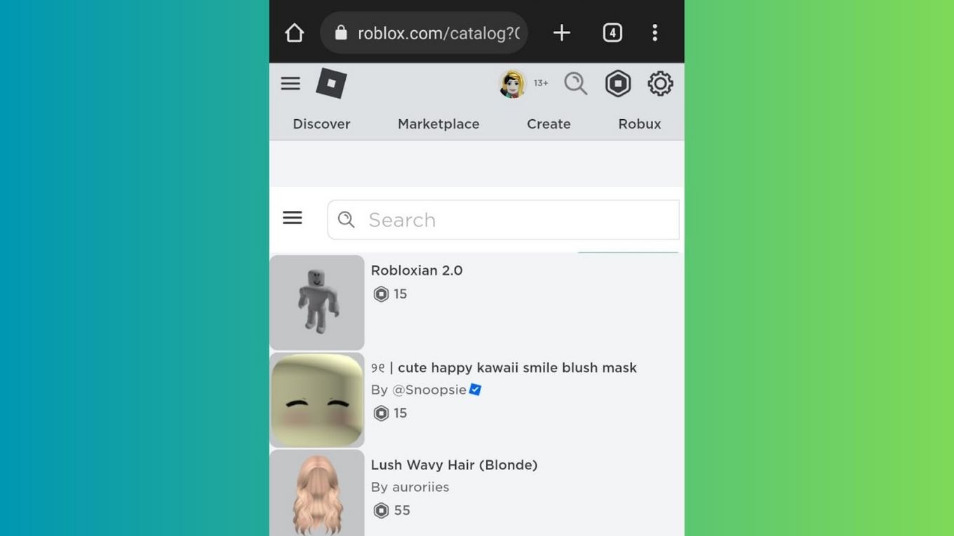 Open Roblox in the browser