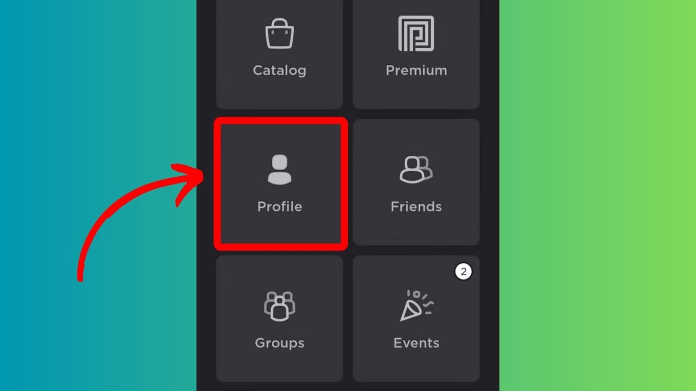 Go to Profile on Roblox Mobile
