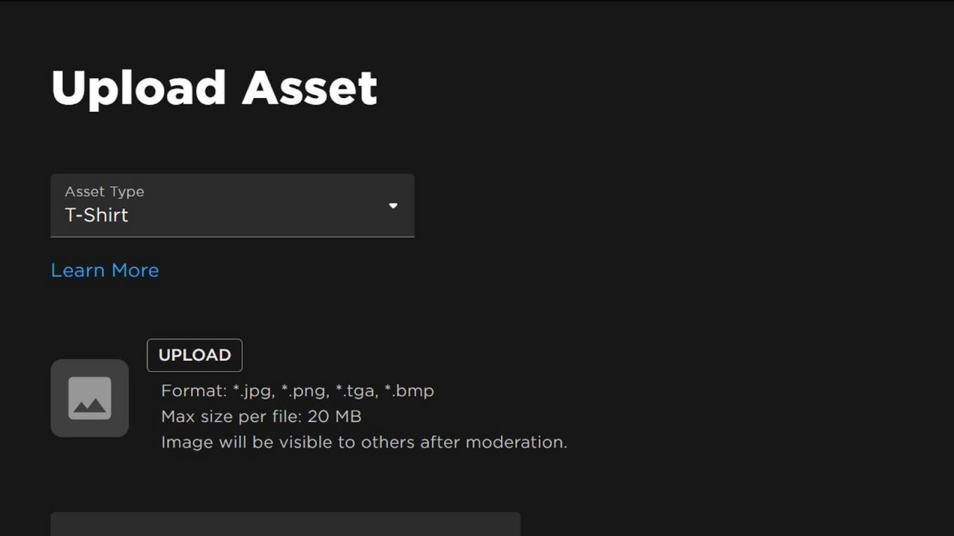 Upload your shirt on Roblox