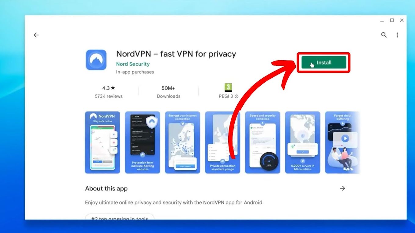 School Chromebook VPN - Install Android App