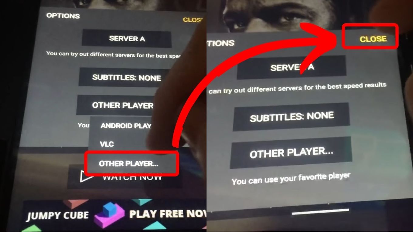Select Other Player - Cast Showbox to Roku