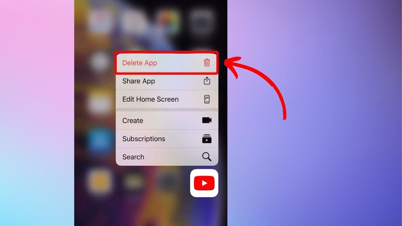 Uninstall YouTube App to Mute Video on iPhone