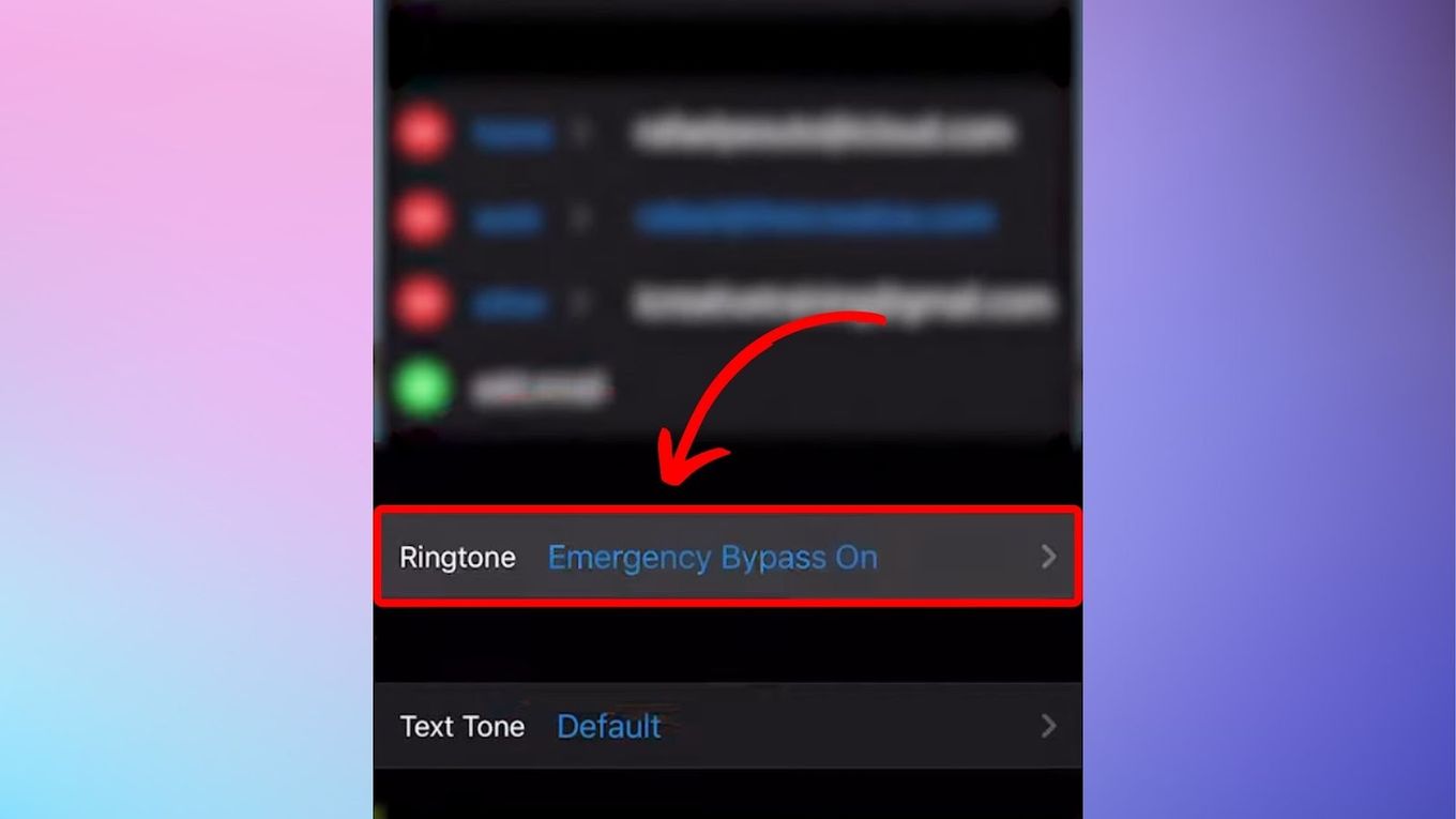 Ringtone - Activate Emergency Bypass