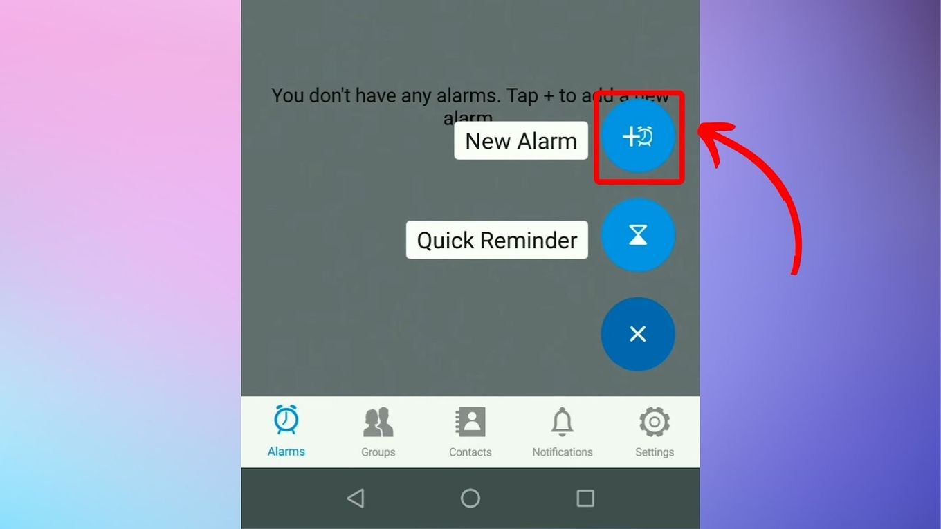 Select Alarm - Send Alarm Someone iPhone