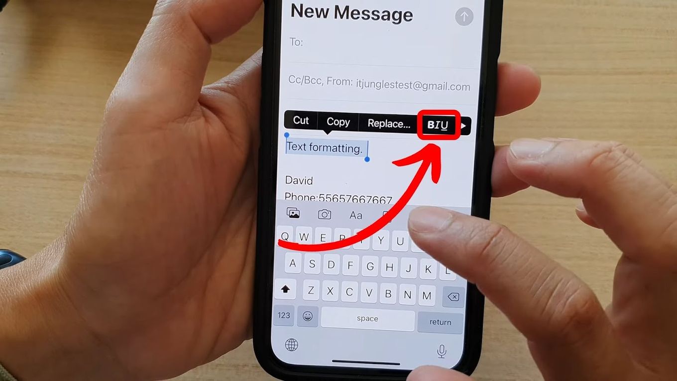 How to use bold, italics and underline on your standard iPhone