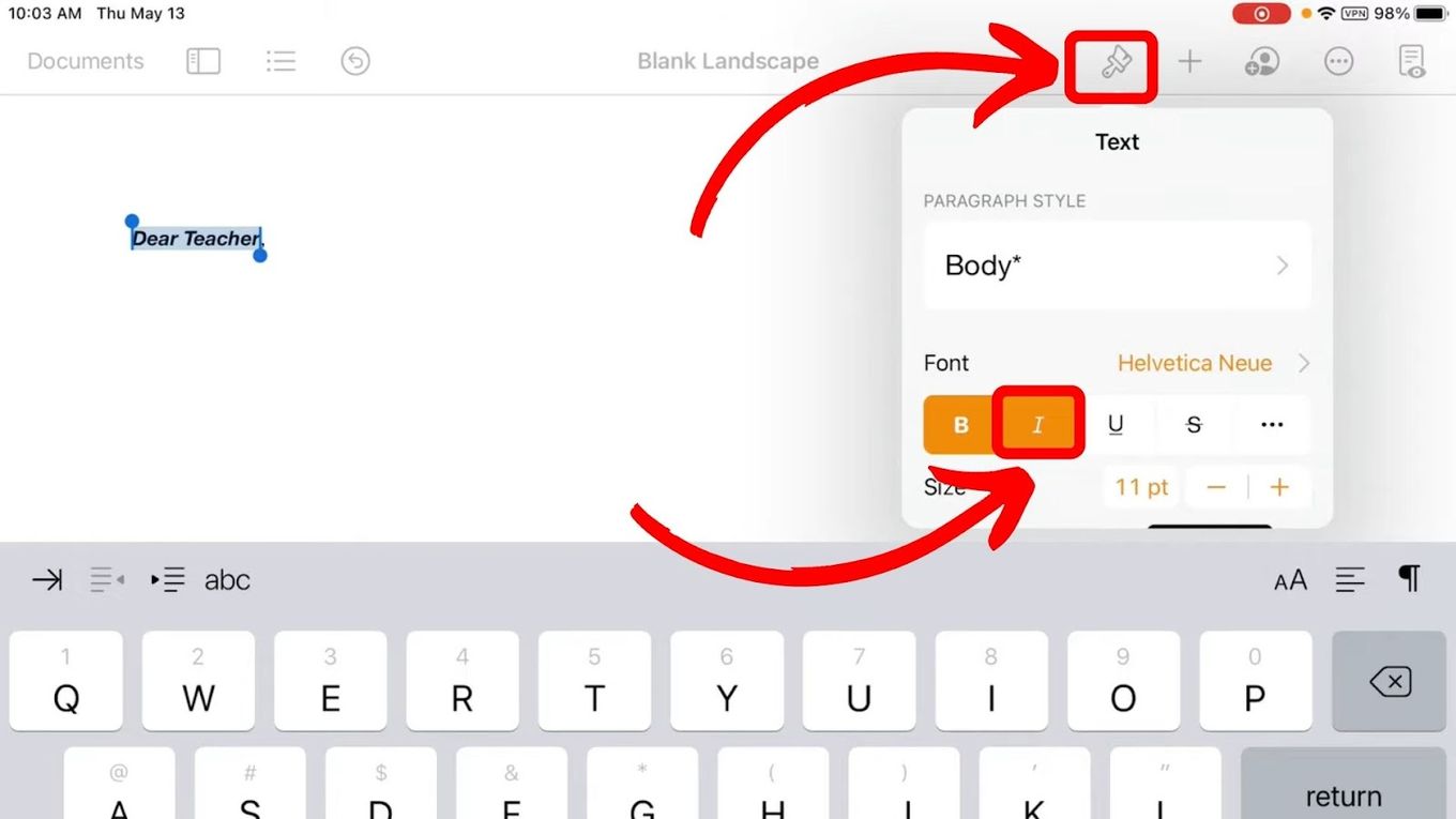 How to use bold, italics and underline on your standard iPhone