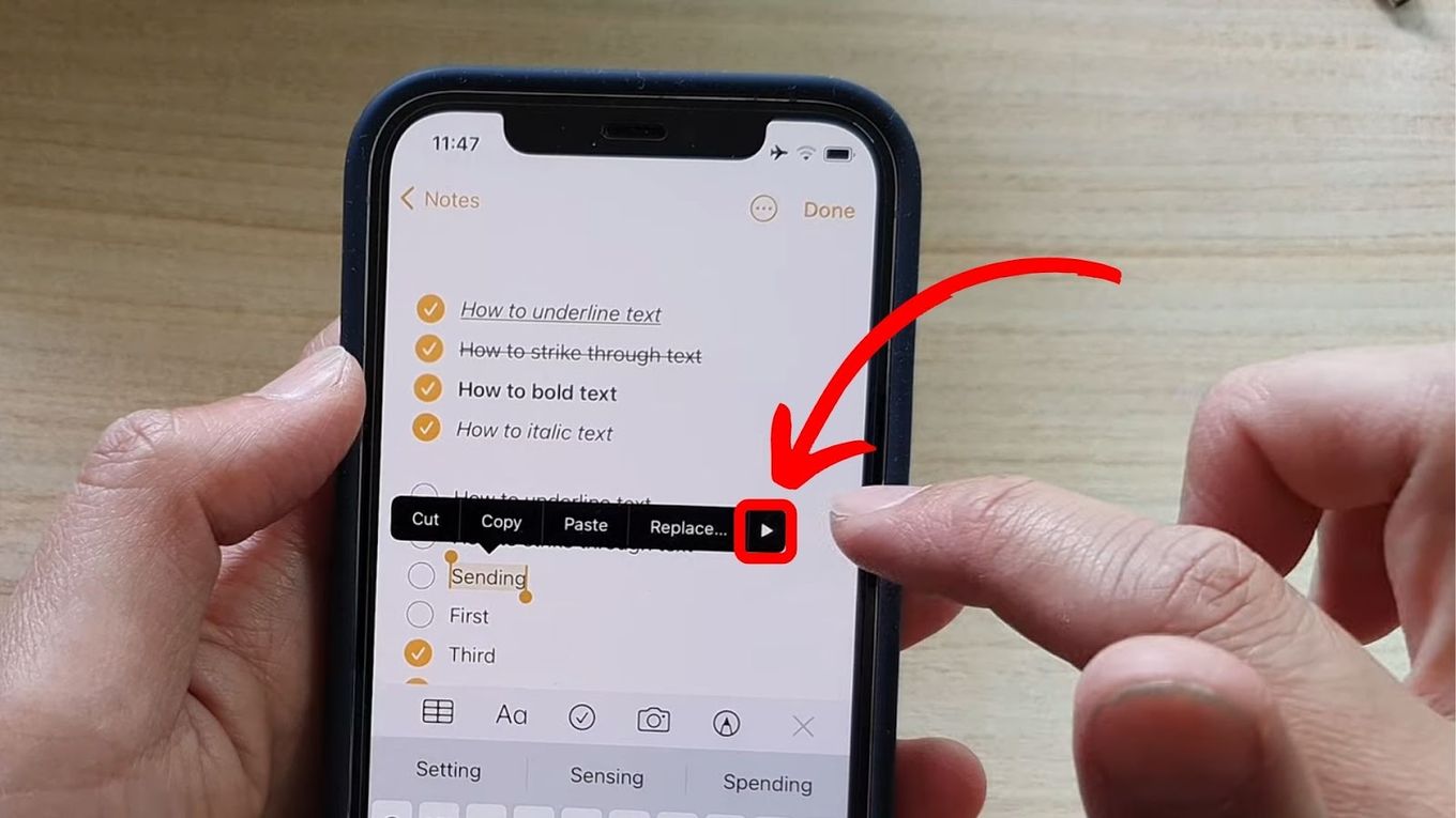 How to use bold, italics and underline on your standard iPhone