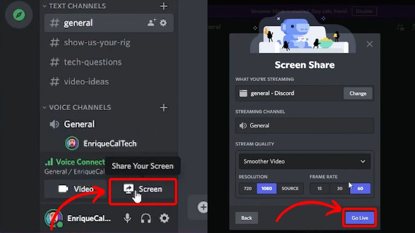 Change Discord Screen Share Quality
